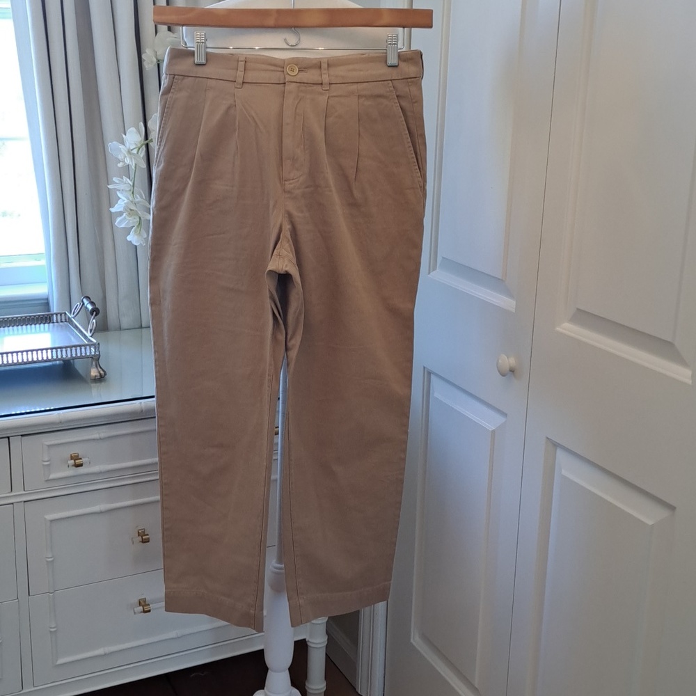 NWOT‎ AYR Womens Classic Tan Everyday Cotton Chino Casual/Preppy Pants 8